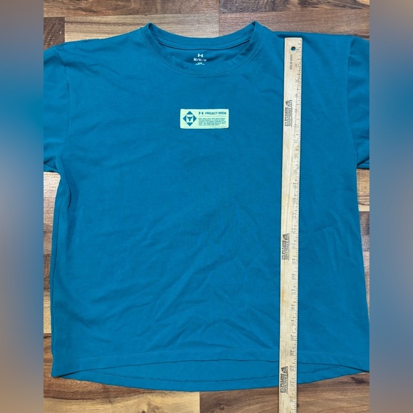 Under Armour Project Rock Women's t-shirt Size Medium Iron Paradise Casual - Picture 5 of 5